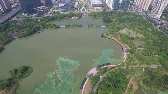 江苏赣州城市中央公园航拍