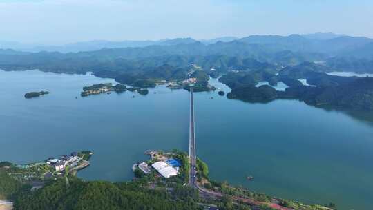 浙江杭州淳安千岛湖航拍