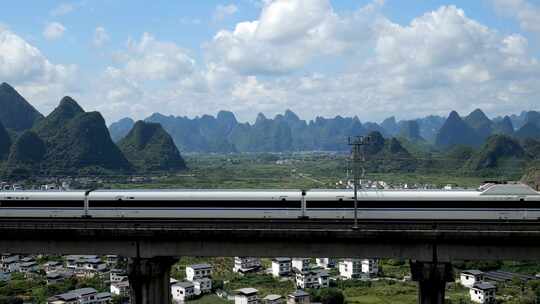 高铁 动车 和谐号 复兴号 航拍合集4K