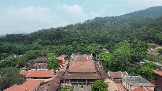 航拍福建莆田南山广化寺