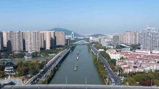 无锡京杭大运河航拍