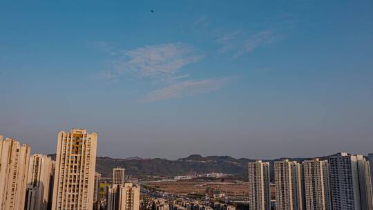 重庆科学城城市车流白天夜晚变化延时01