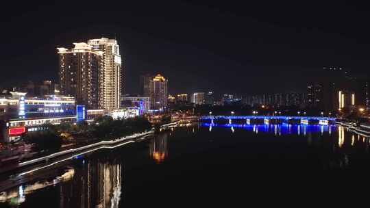 三亚情人颂商业街 金润广场 夜景