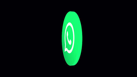 3D Whatsapp徽标旋转