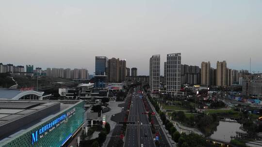 四川内江内江北站航拍夜景视频素材视频素材模板下载