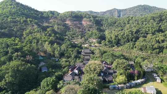 航拍广东中山孙中山故里旅游区