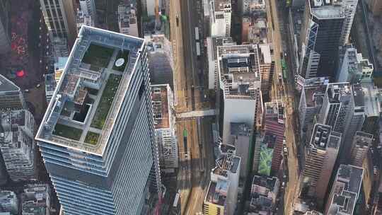 香港城市建筑鸟瞰