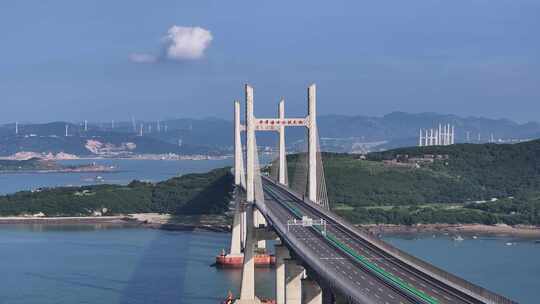 平潭海峡公铁两用大桥航拍