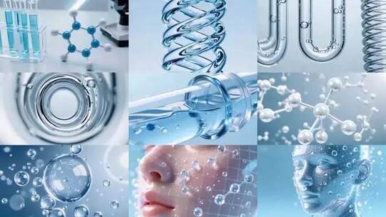 美妆化妆品广告实验室细胞成分素材高清在线视频素材下载