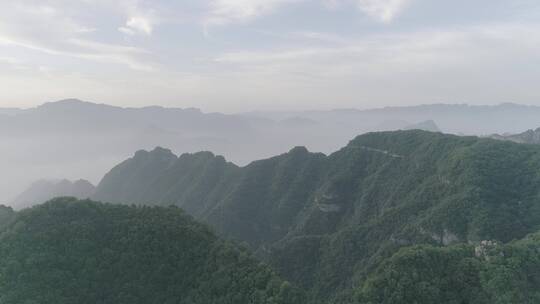 航拍山西旅游胜地太行山脉60帧原素材