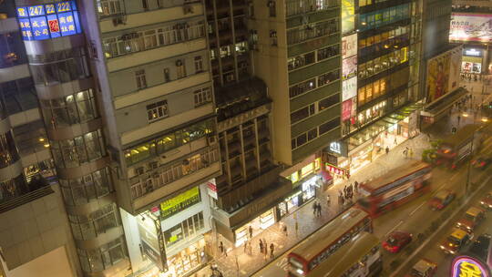 香港街的俯视图