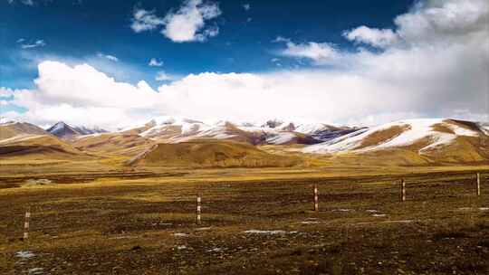西藏318沿路雪山云海延时摄影