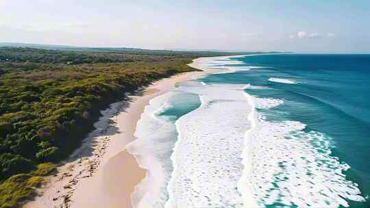 大海海浪浪花海洋巨浪翻滚