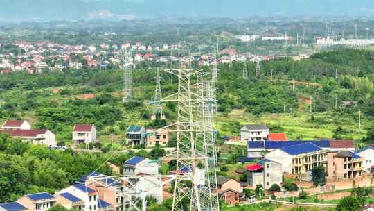 乡村振兴 电力电塔 电网能源