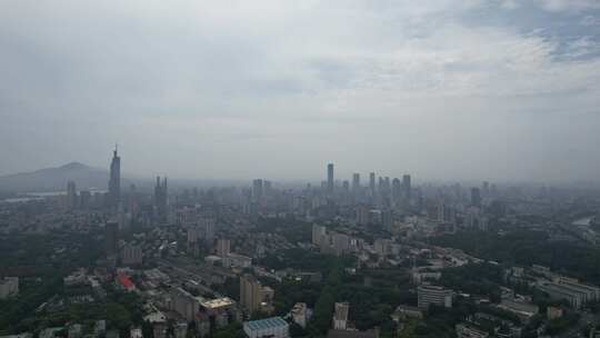 江苏南京城市风光高楼建筑航拍