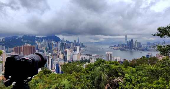 香港城市地标延时