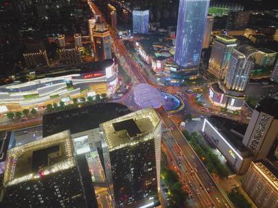 上海市杨浦区大学路商业繁华区五角场广场