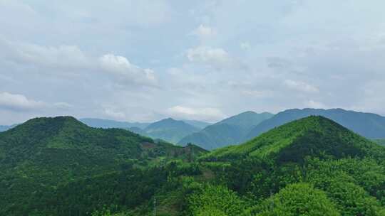 安徽黄山风景区山川国风水墨画航拍