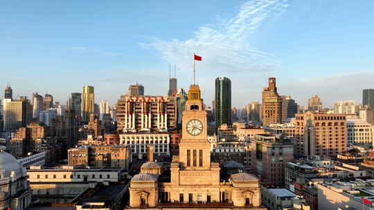 上海外滩海关大楼全景