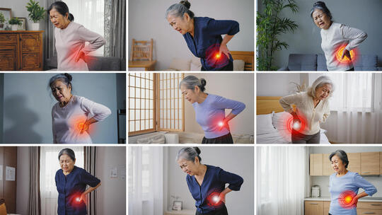 老年人腰痛腰椎间盘突出腰椎痛关节炎风湿