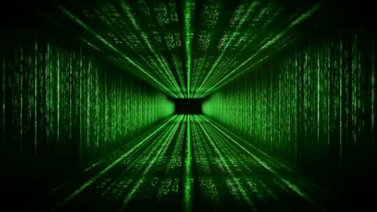 科幻通道数字背景穿梭
