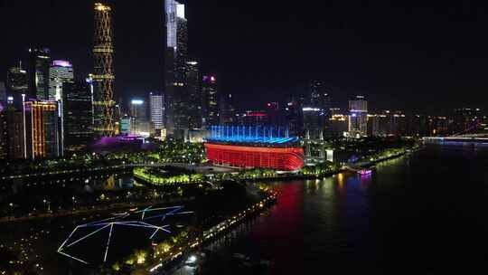 广州海心沙亚运场地亚运公园夜景