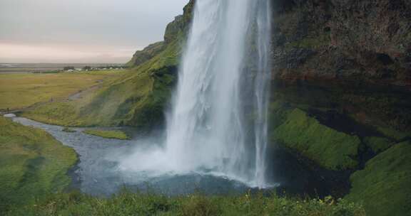 Seljalandsfoss，瀑布，冰岛