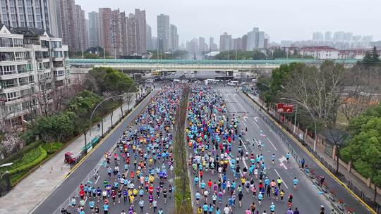 上海马拉松 静安半程马拉松 长跑 城市跑