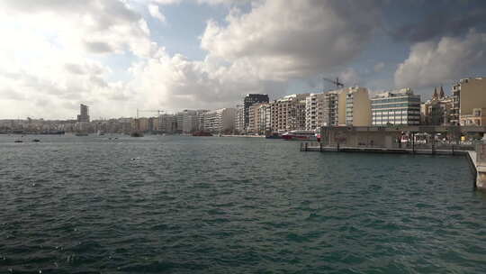 马耳他海景美丽的风景镜头