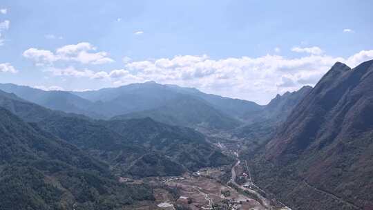 秤架山水风光延时素材