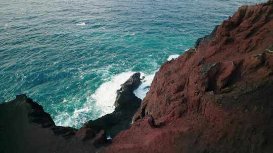 火山岛自然风光航拍