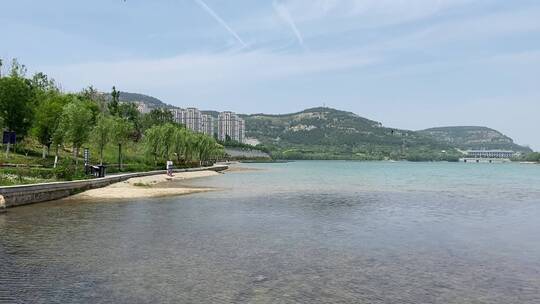 济南凤凰湖水库风光，龙洞风景区