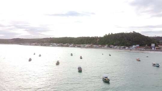 海边渔船海岛风景