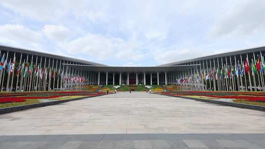 第八届进博会空镜