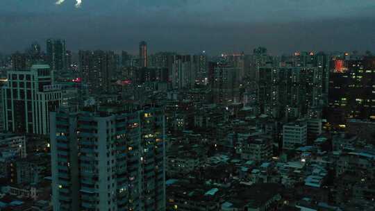 广州越秀区傍晚城市建筑