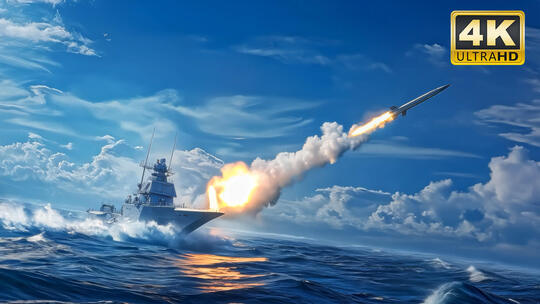 战舰对决导弹发射战争