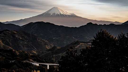 日本 富士山 延时