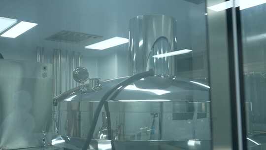 实验室生物无尘车间医疗科技医药4k素材