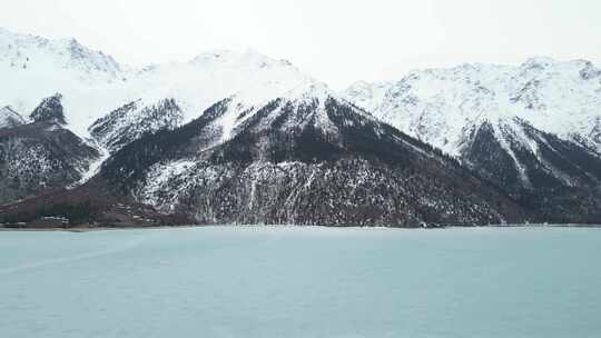 4k航拍西藏然乌湖雪山