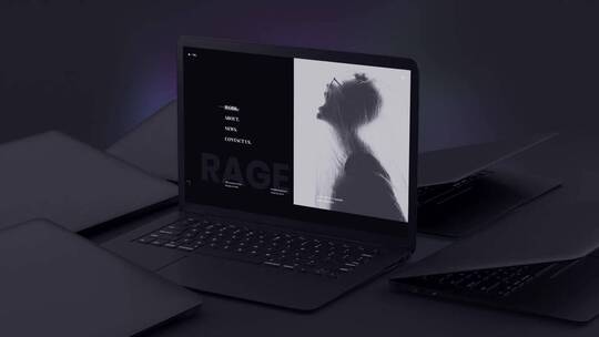 现代商务笔记本电脑模型宣传动画AE模板AE视频素材教程下载