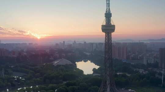 城市空镜头 三四线城市 文明城市 卫生城市