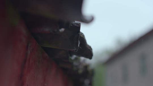 雨天屋檐滴水