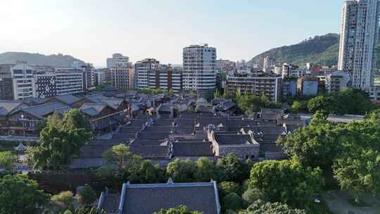 四川宜宾冠英古街合江门航拍