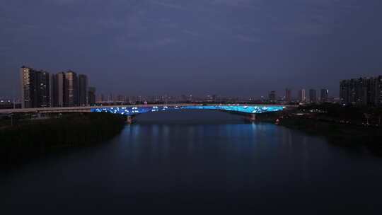 中国广东省佛山市佛山新城夜景