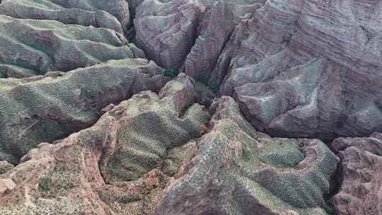 航拍甘肃平山湖大峡谷