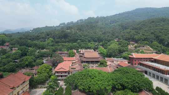 航拍福建莆田南山广化寺