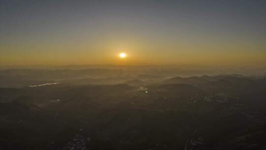 桂林山水 阳朔遇龙河日落延时