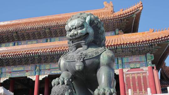 北京故宫石狮子 4k超高画质 120p升格