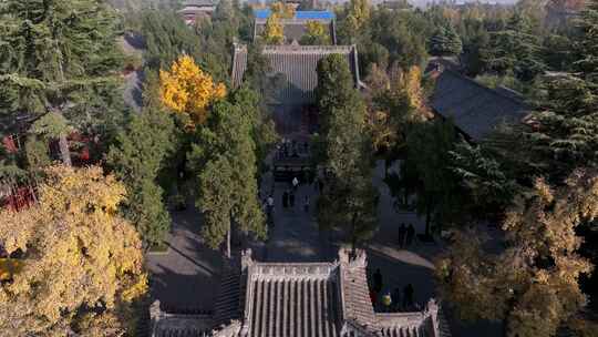 航拍洛阳白马寺