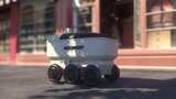 智能配送机器人行驶-3高清在线视频素材下载